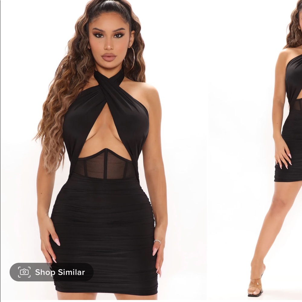 Fashion Nova halter mini dress